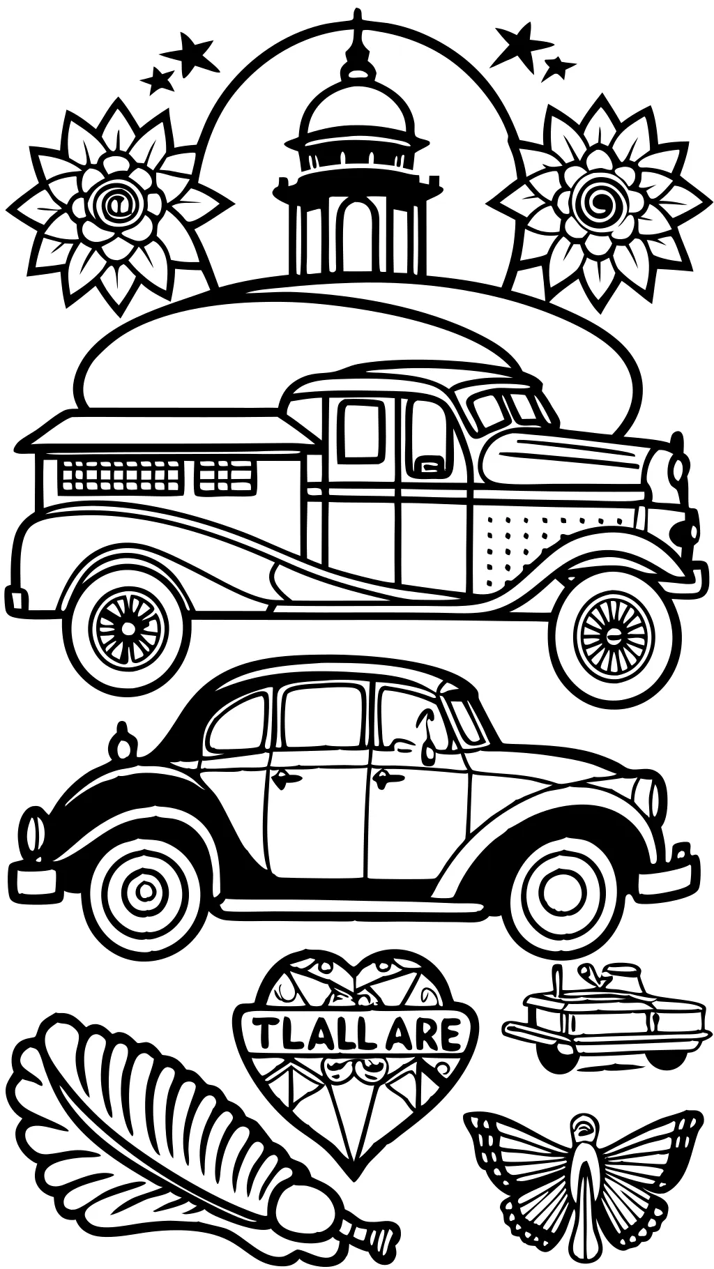 vintage coloring pages